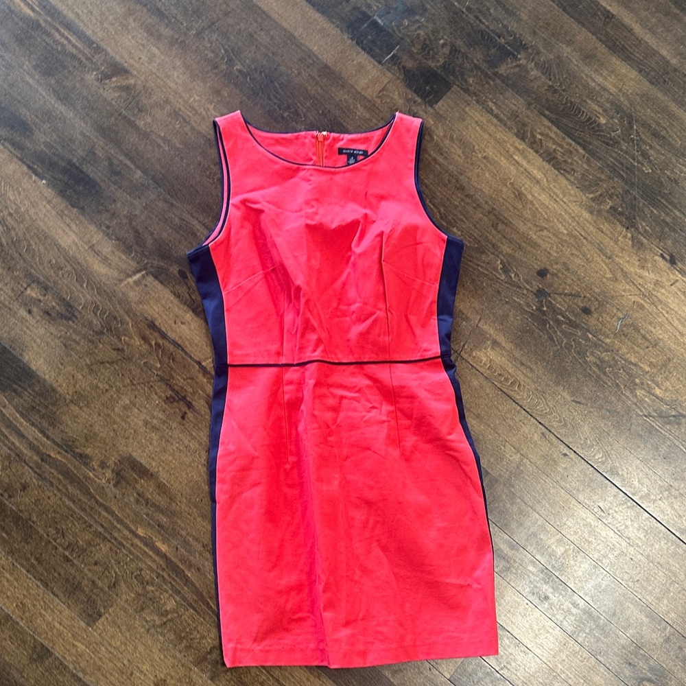 Tommy Hilfiger Red and Navy Sleeveless Dress Size 10